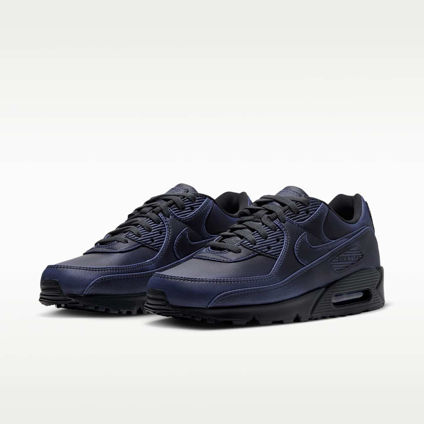 Nike Air Max 90 Premium Men's Shoes – Dark Smoke Grey/University Blue/Dark Smoke Grey