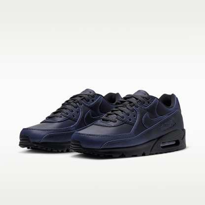 Nike Air Max 90 Premium Men's Shoes – Dark Smoke Grey/University Blue/Dark Smoke Grey