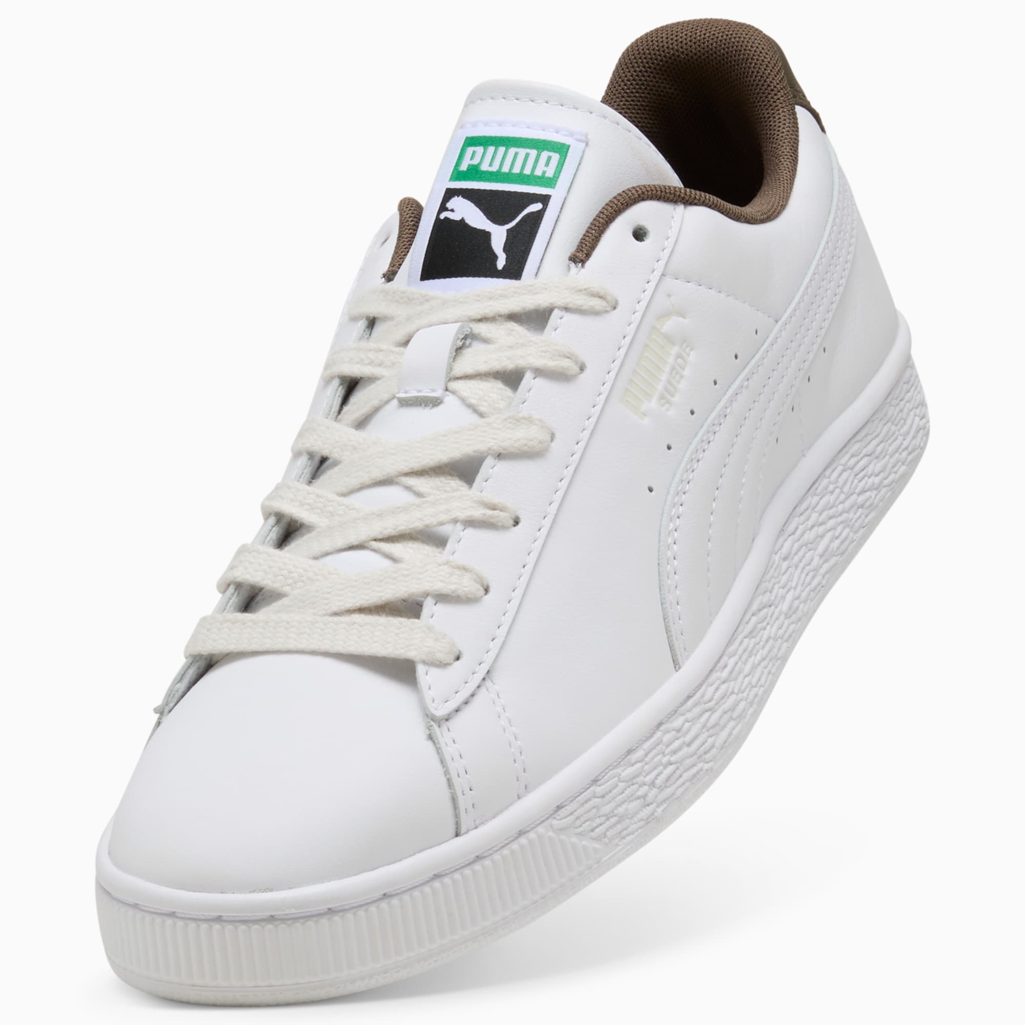 Suede Sneakers Unisex – PUMA White-Matte Bronze