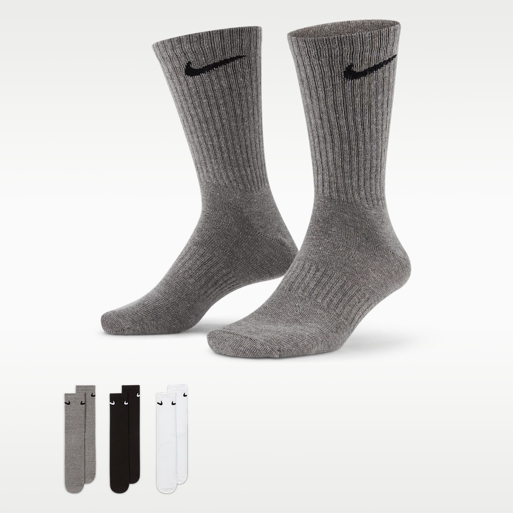 Nike Everyday Lightweight Training Crew Socks (3 Pairs) – Multi-Colour