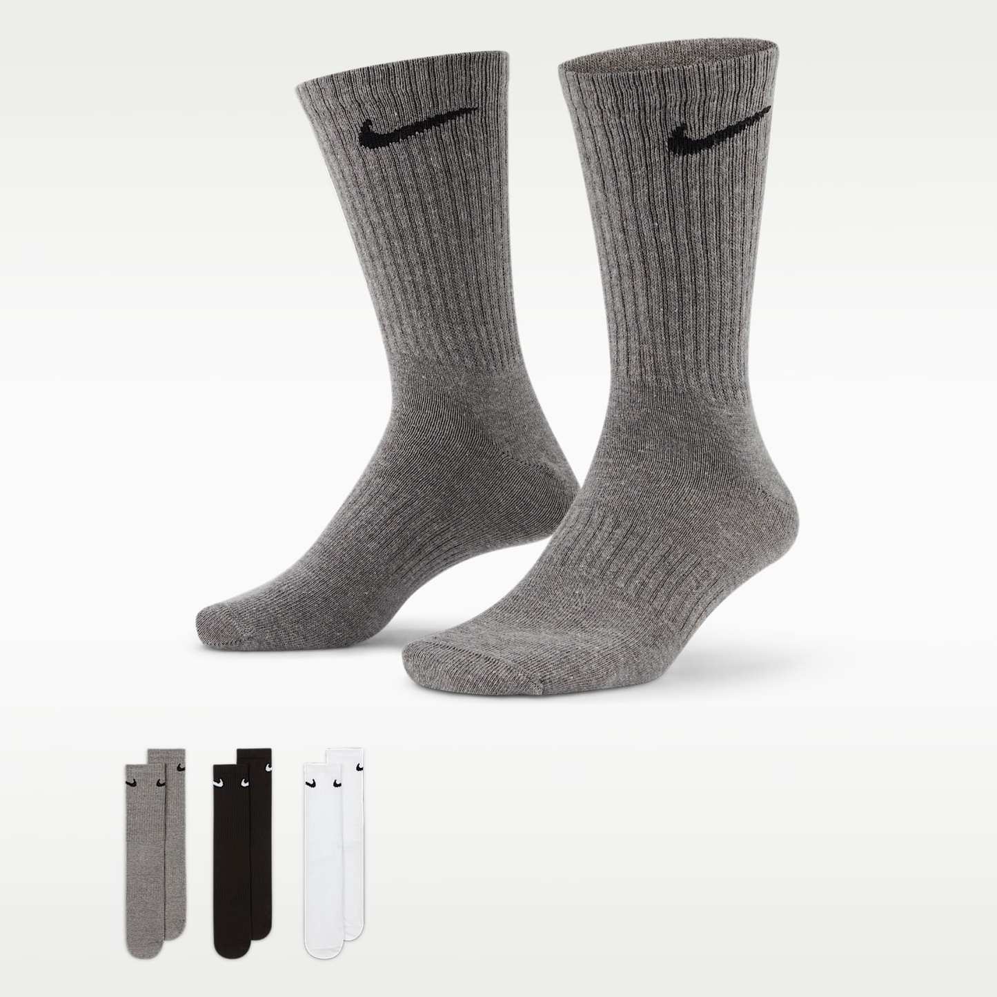 Nike Everyday Lightweight Training Crew Socks (3 Pairs) – Multi-Colour