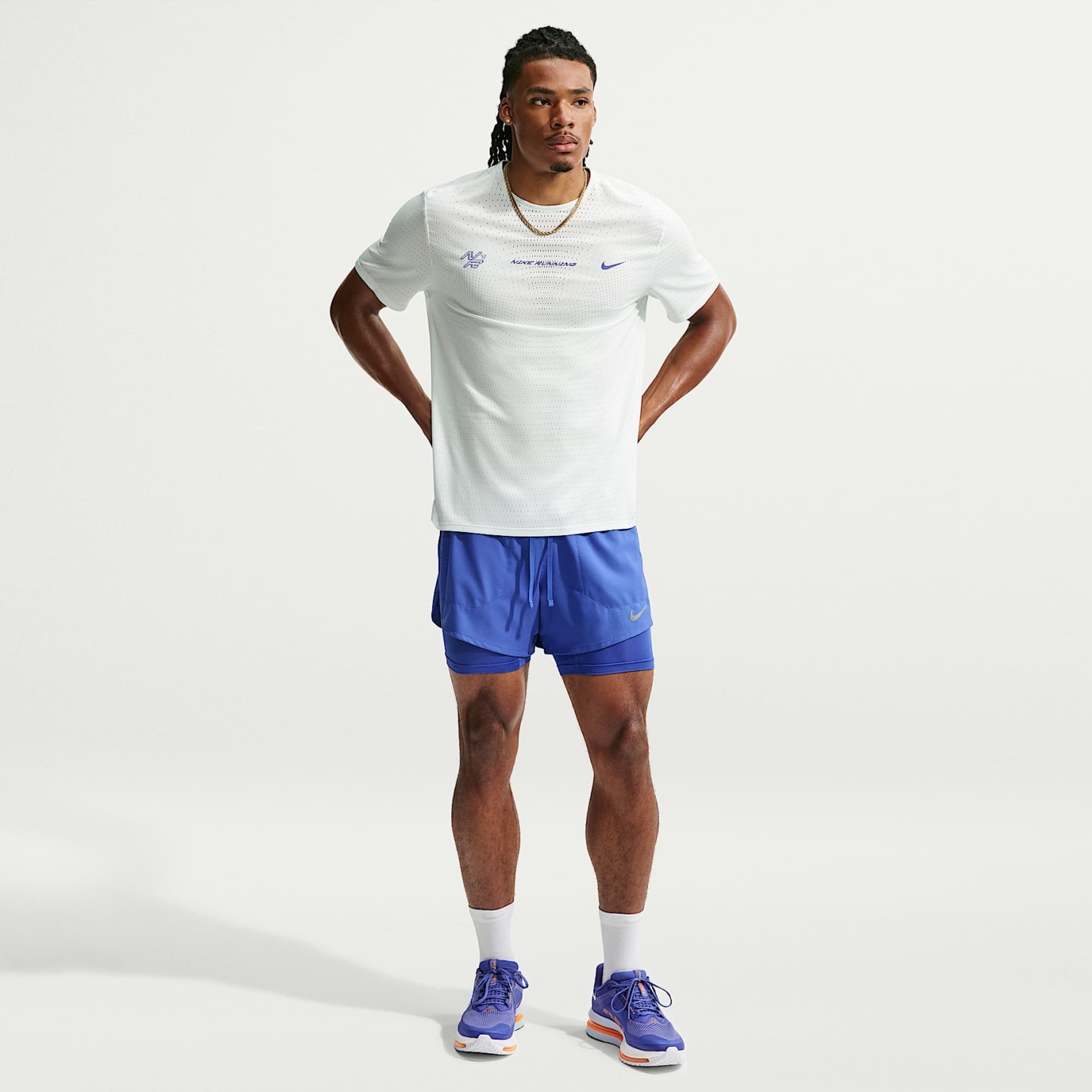 Nike Stride Men's Dri-FIT 13cm (approx.) Hybrid Running Shorts – Lapis