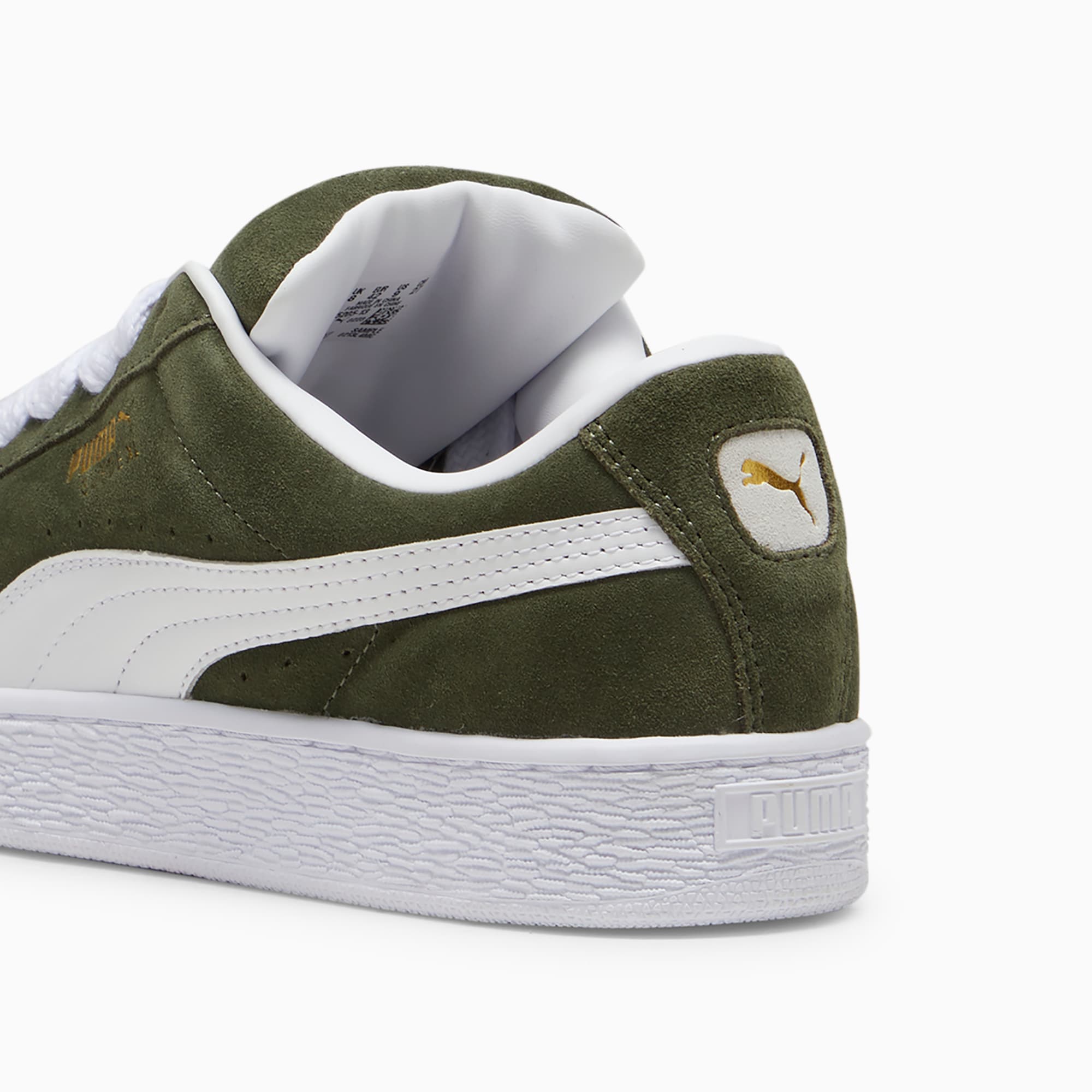 Suede XL Sneakers Unisex – Dark Olive-PUMA White