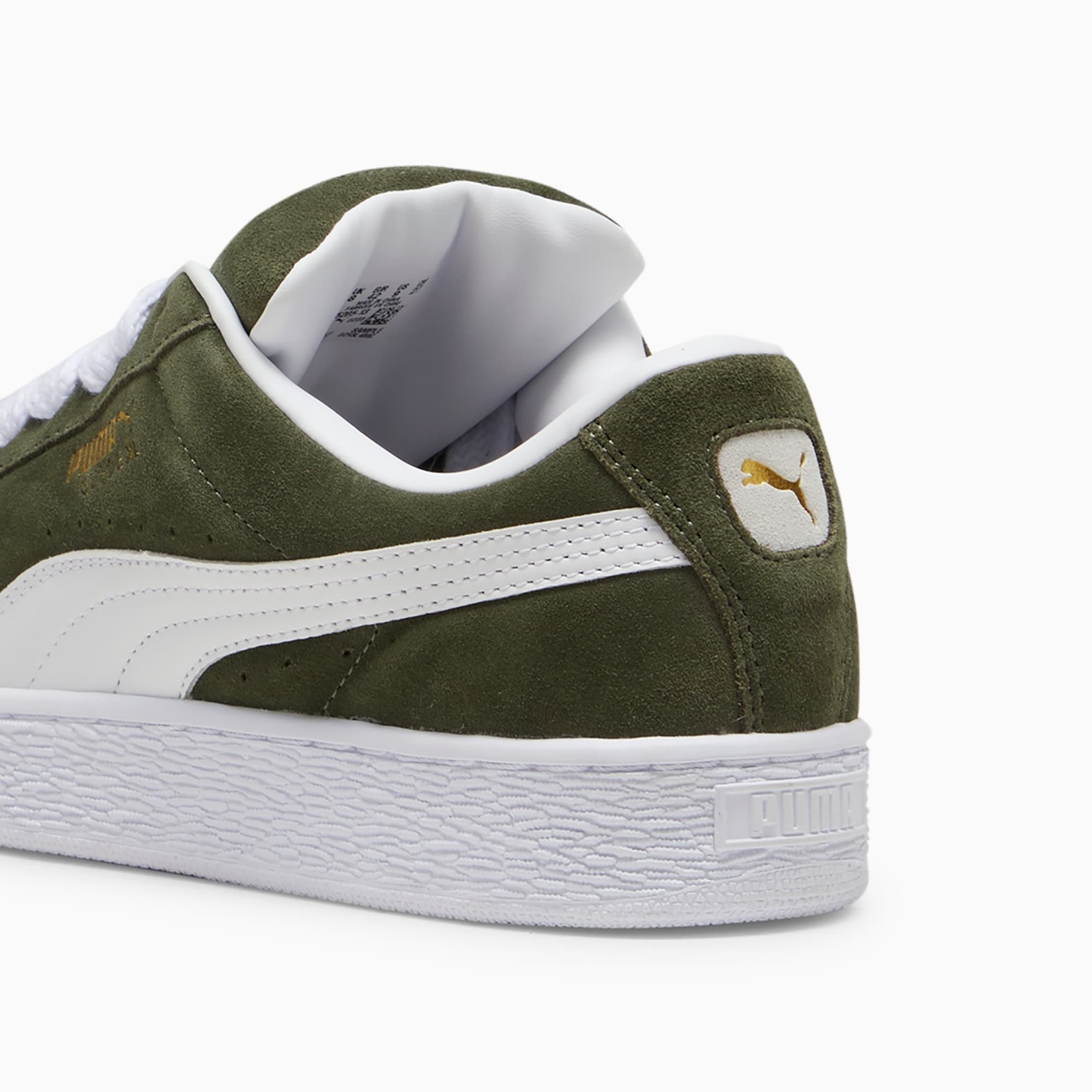 Suede XL Sneakers Unisex – Dark Olive-PUMA White