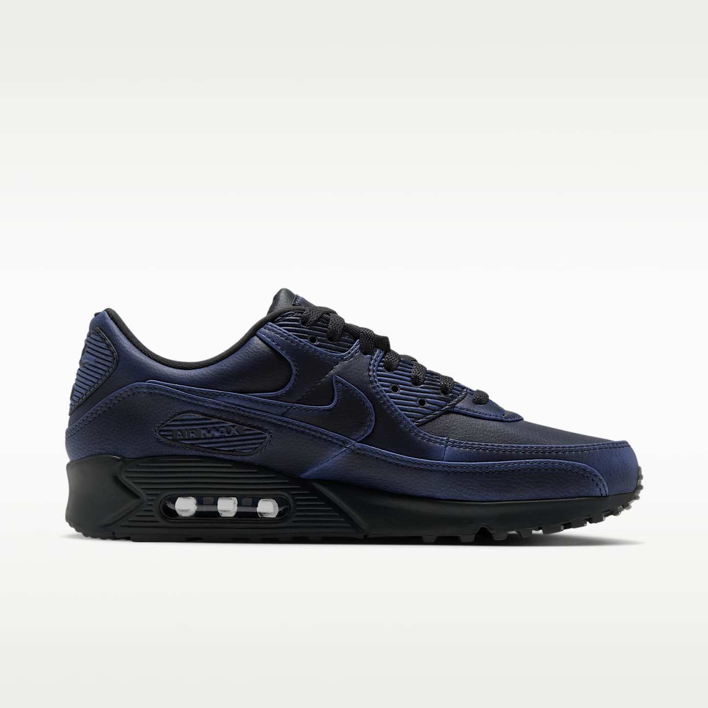 Nike Air Max 90 Premium Men's Shoes – Dark Smoke Grey/University Blue/Dark Smoke Grey