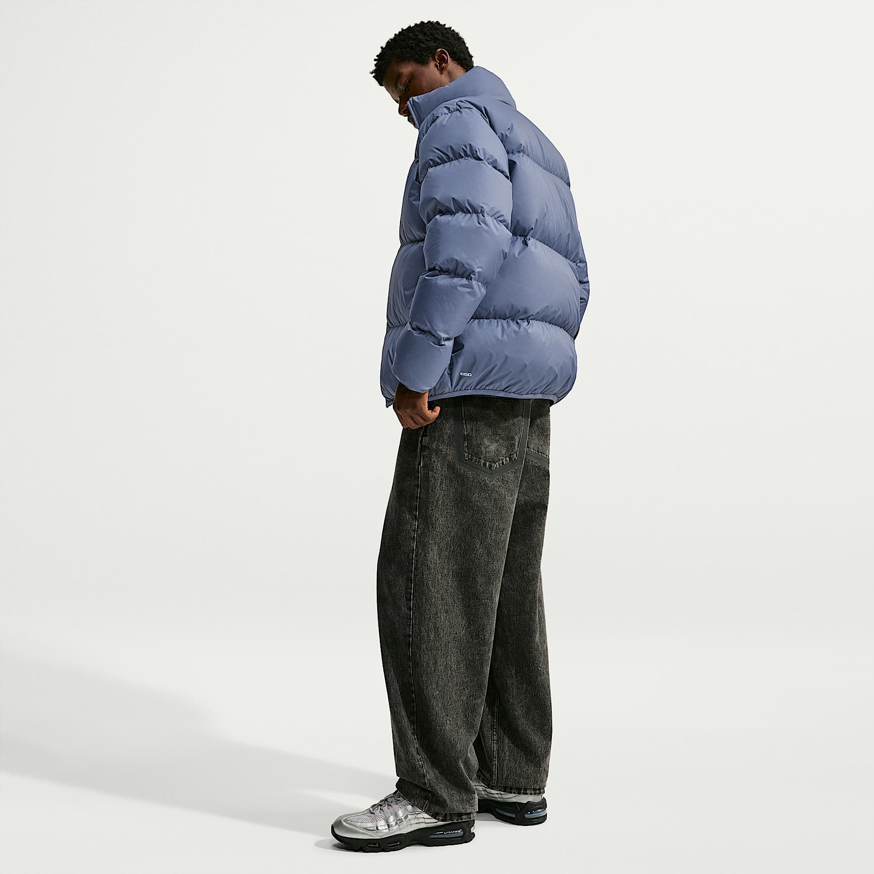 Nike Sportswear Club Men's Therma-FIT Down Puffer Jacket – Diffused Blue/White