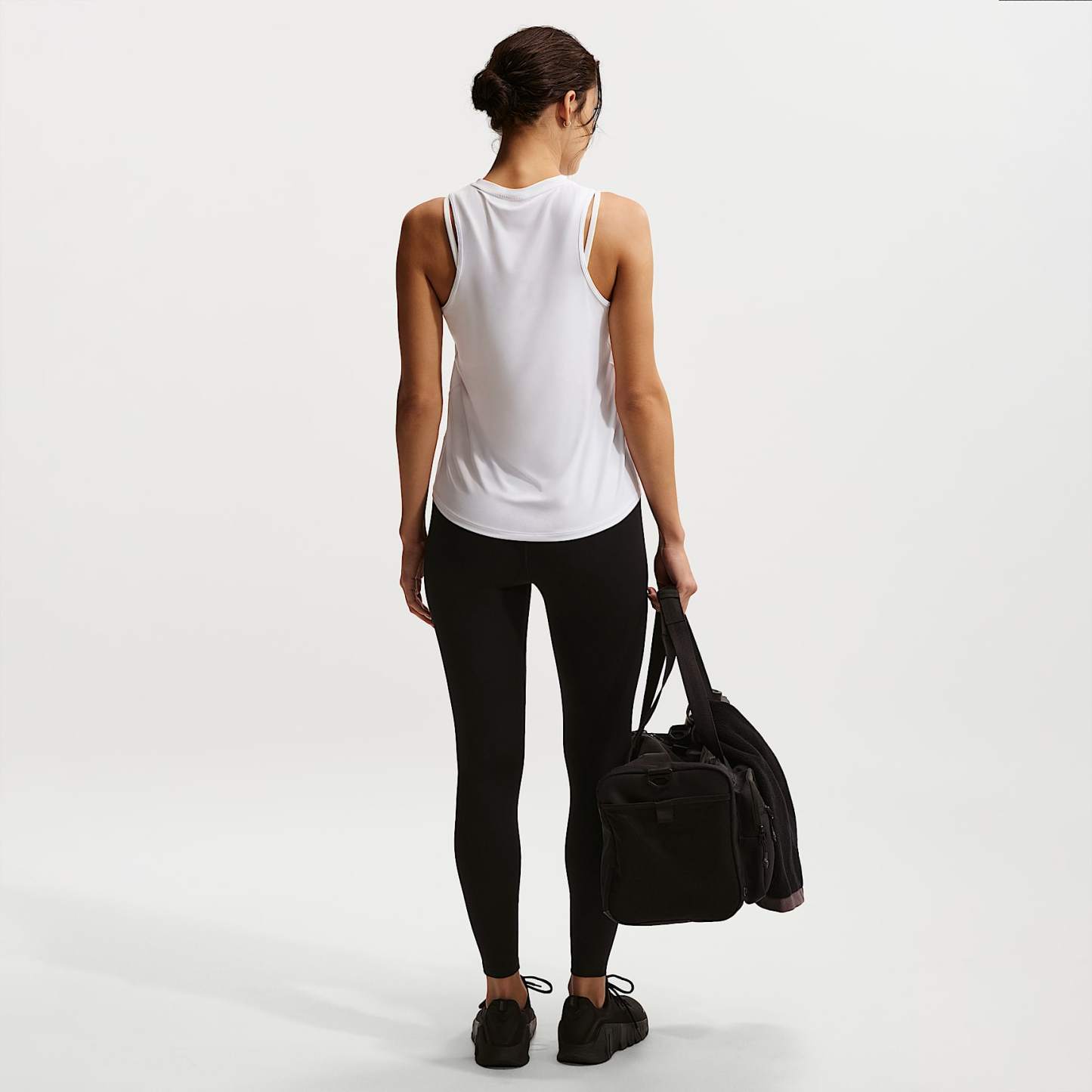 Nike One Classic Women's Dri-FIT Tank Top – White/Black