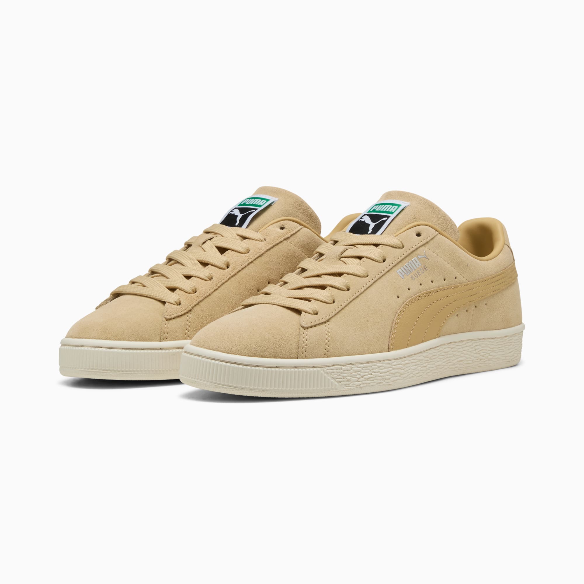 Suede Classic Sneakers Unisex – Pebble Path-Warm White