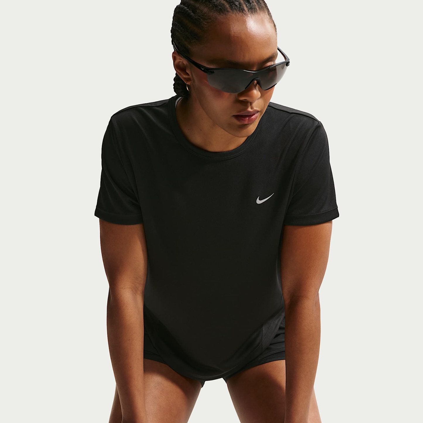 Nike Tempo Women's Dri-FIT Short-Sleeve Running Top – Black