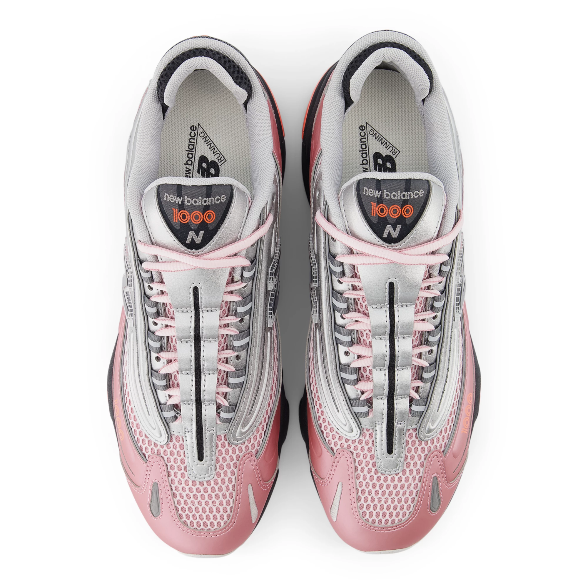 1000 – Pink Taffy with Silver Metallic and Urgent Red
