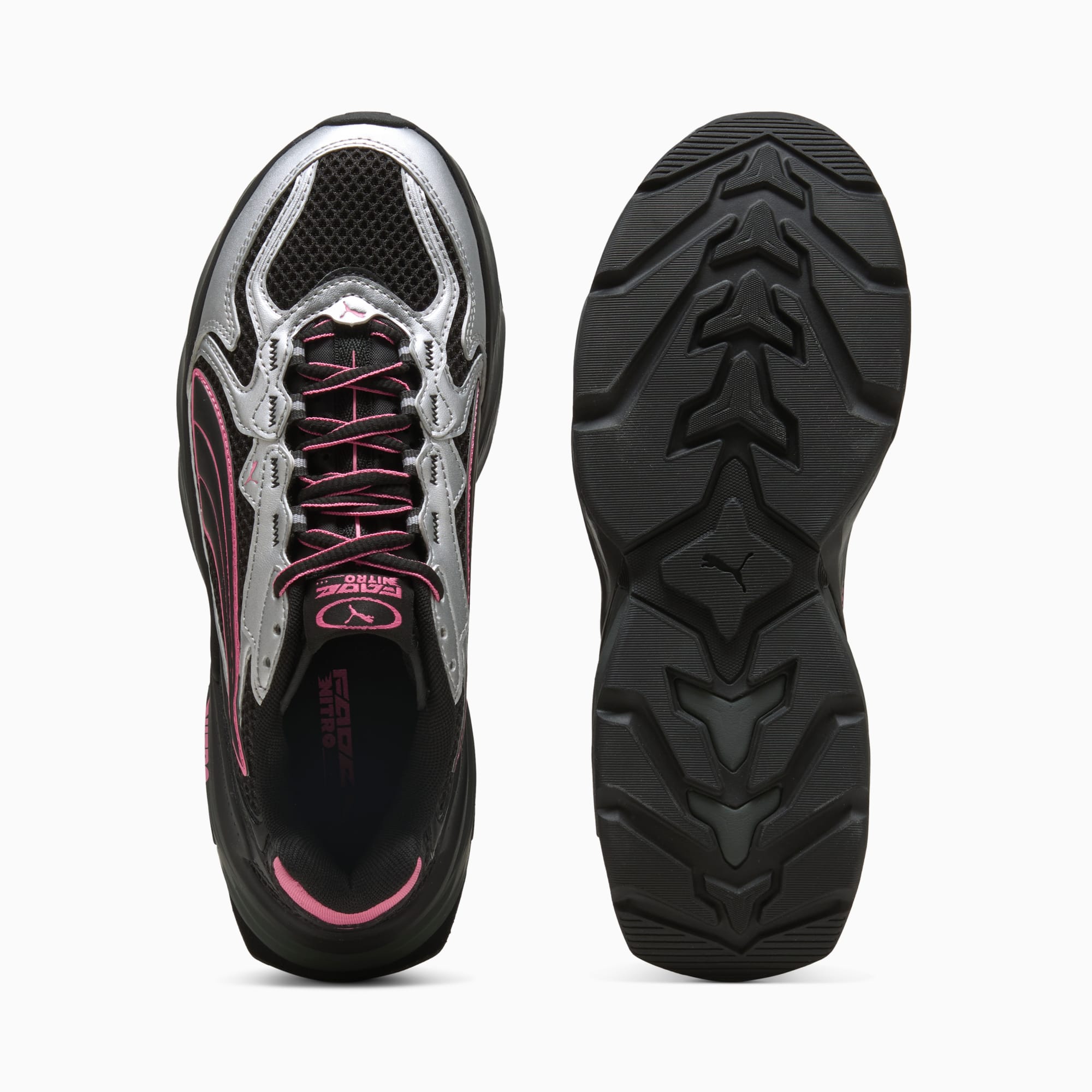 PUMA Fade Sneakers Unisex – PUMA Silver-PUMA Black-Strawberry Burst