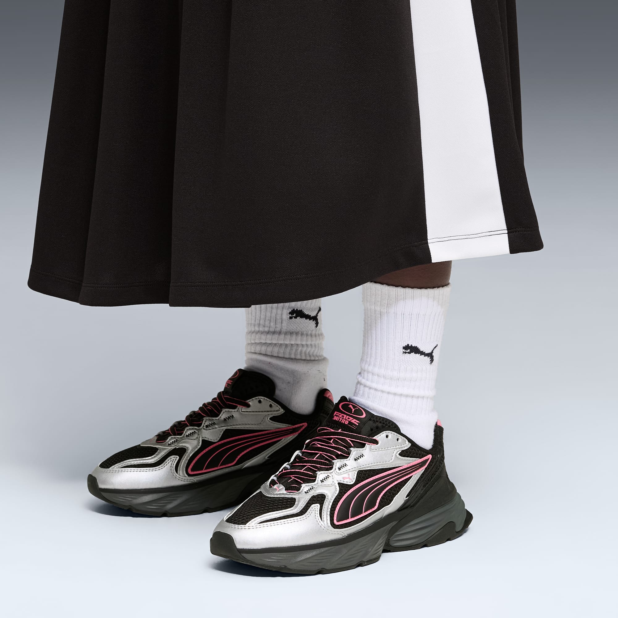 PUMA Fade Sneakers Unisex – PUMA Silver-PUMA Black-Strawberry Burst
