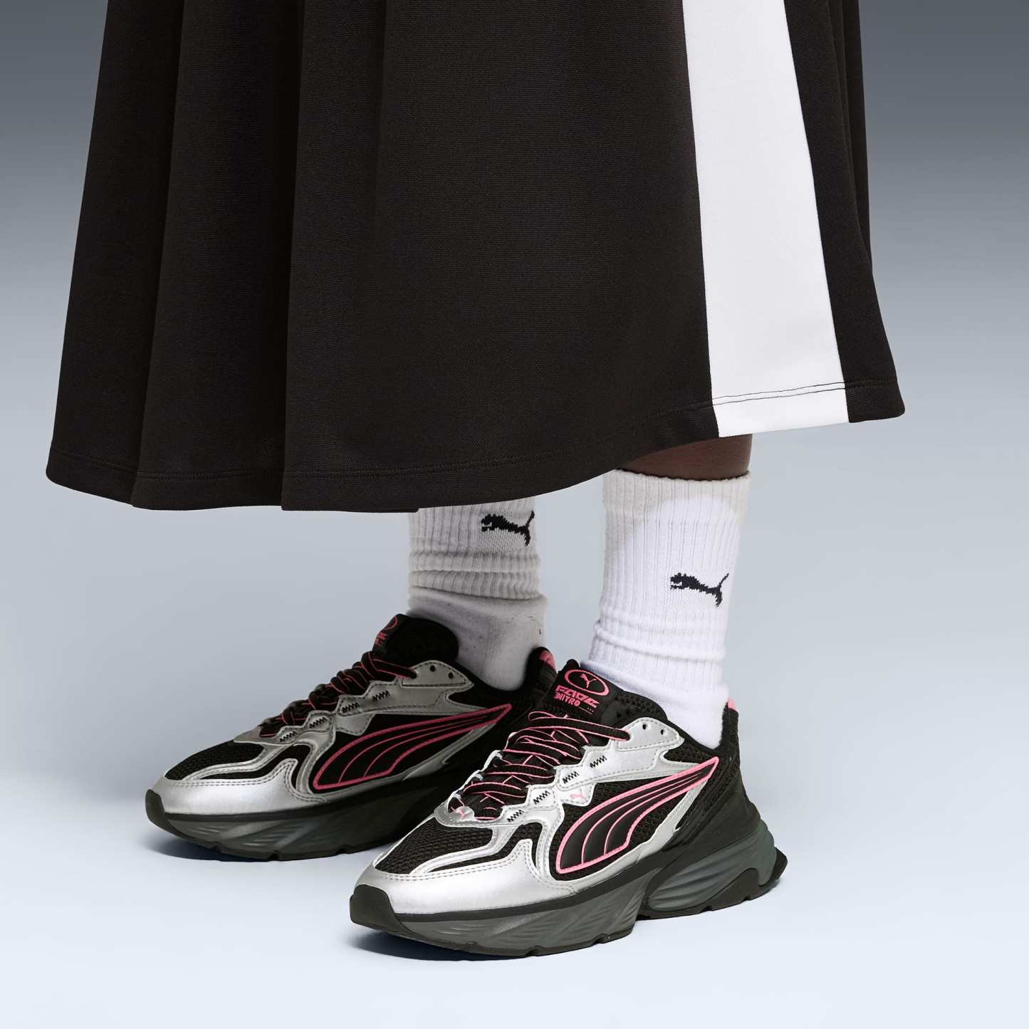 PUMA Fade Sneakers Unisex – PUMA Silver-PUMA Black-Strawberry Burst