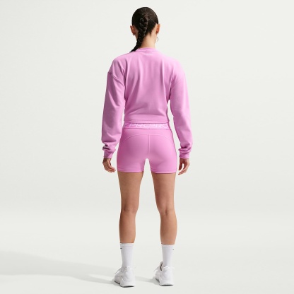 Nike Pro Women's Mid-Rise 7.5cm (approx.) Biker Shorts – Light Magenta/White