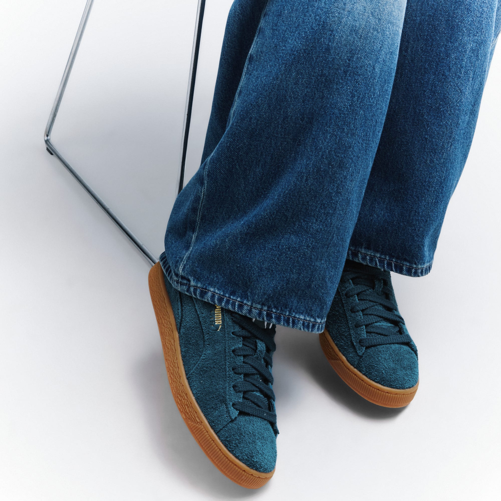 Suede Forever Sneakers Unisex – Midnight Petrol-Gum