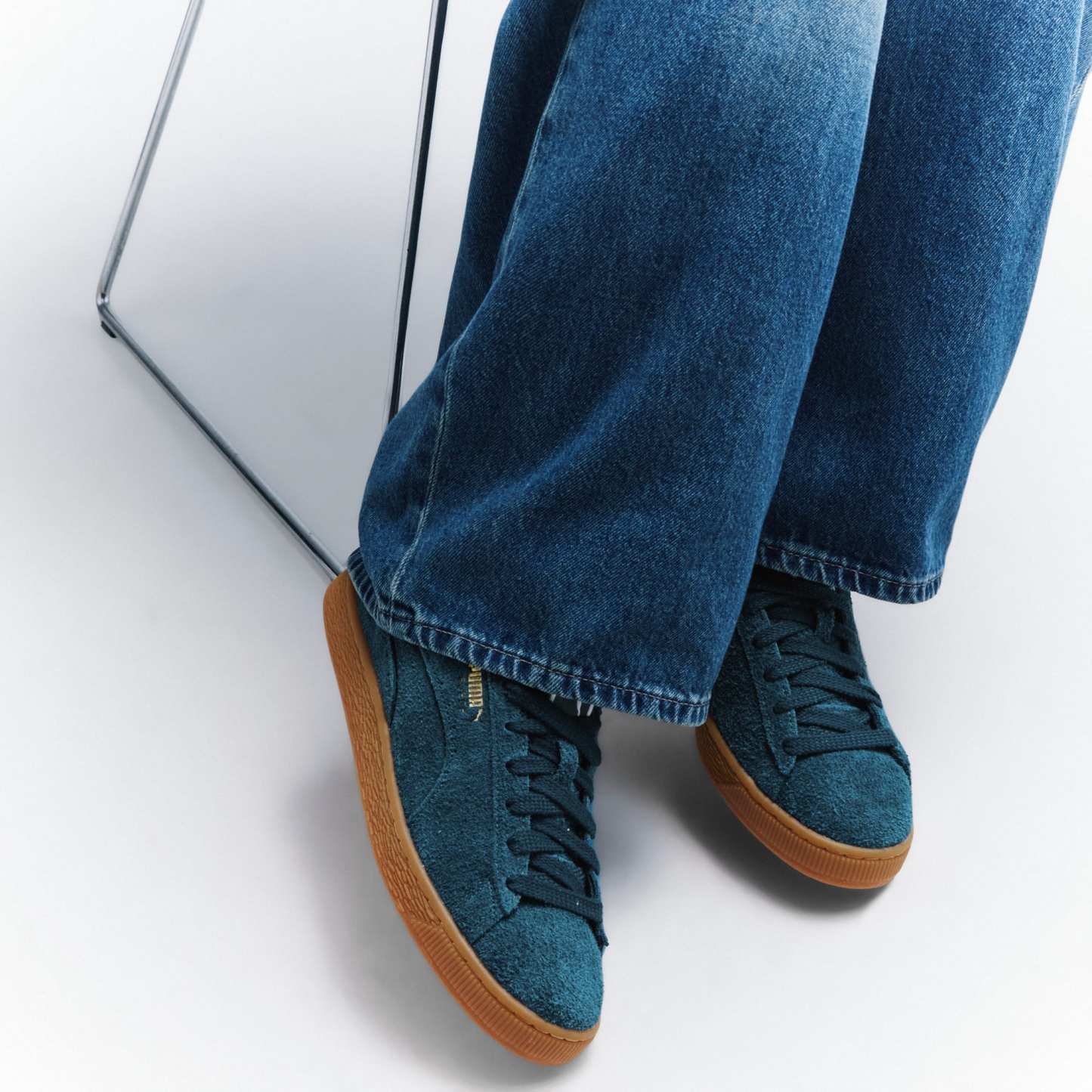 Suede Forever Sneakers Unisex – Midnight Petrol-Gum