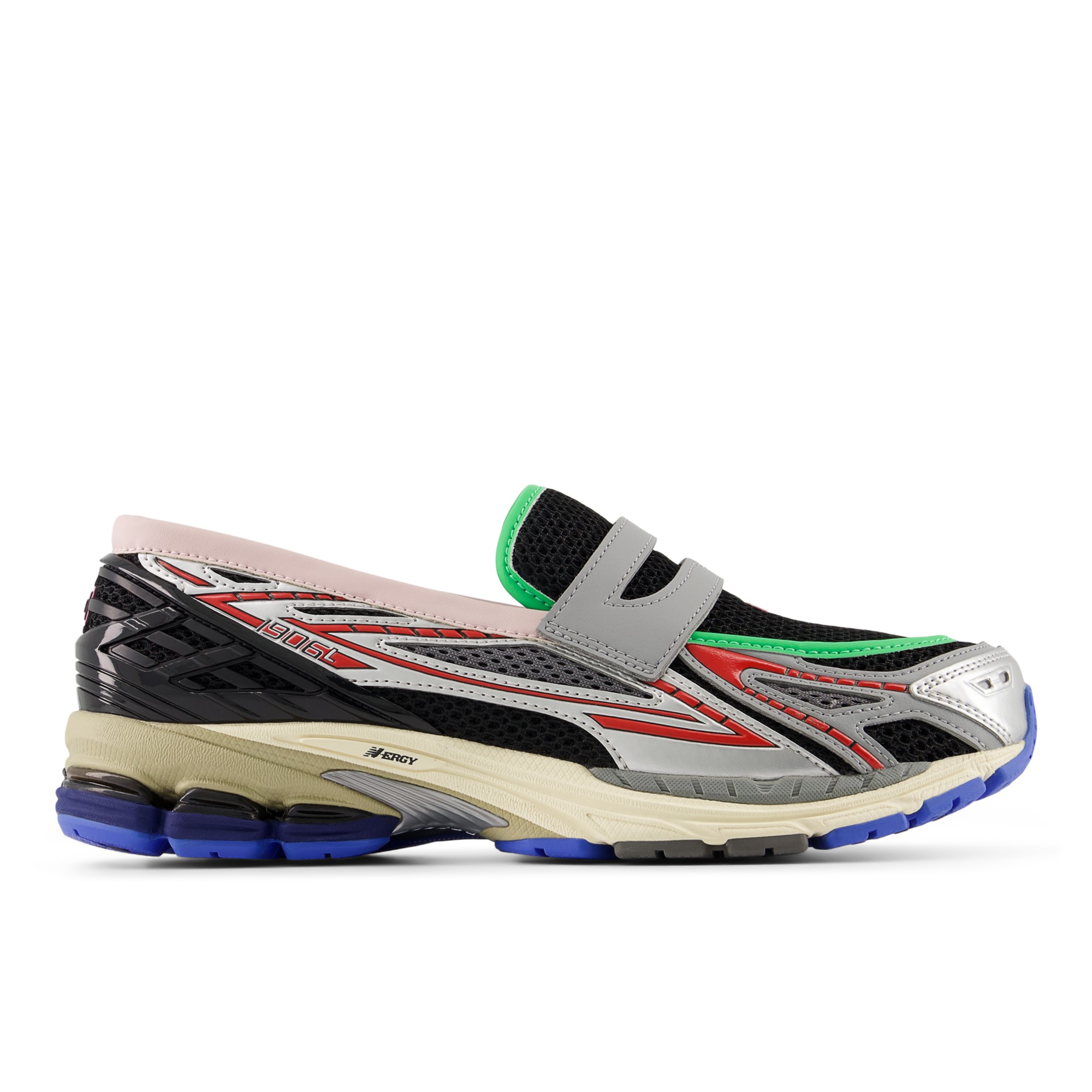 1906L – SILVER METALLIC with BLACK and FIRE CRACKER