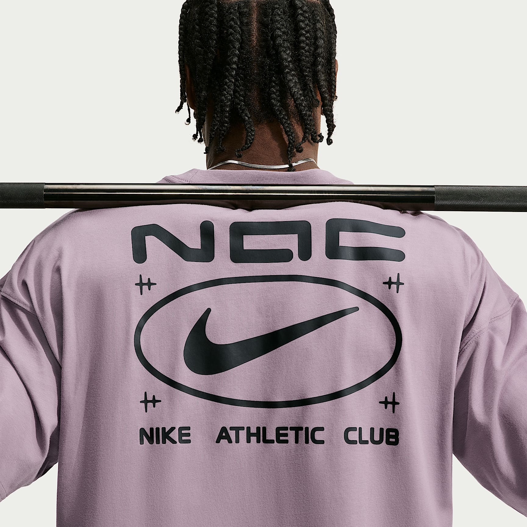 Nike N.A.C. Men's Oversized T-Shirt – Purple Smoke/Black