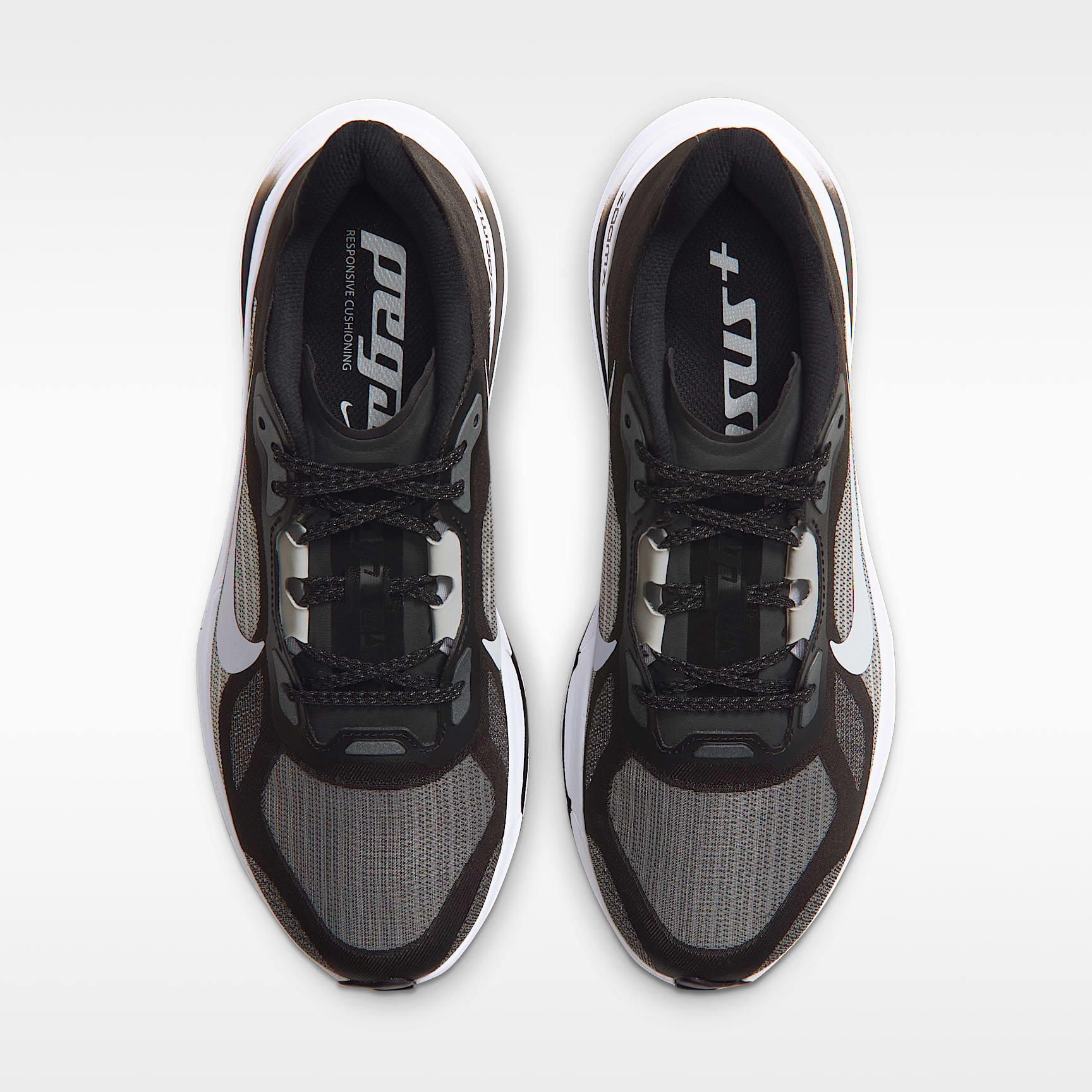 Nike Pegasus Plus 2 Women's Road-Running Shoes – Black/Smoke Grey/White