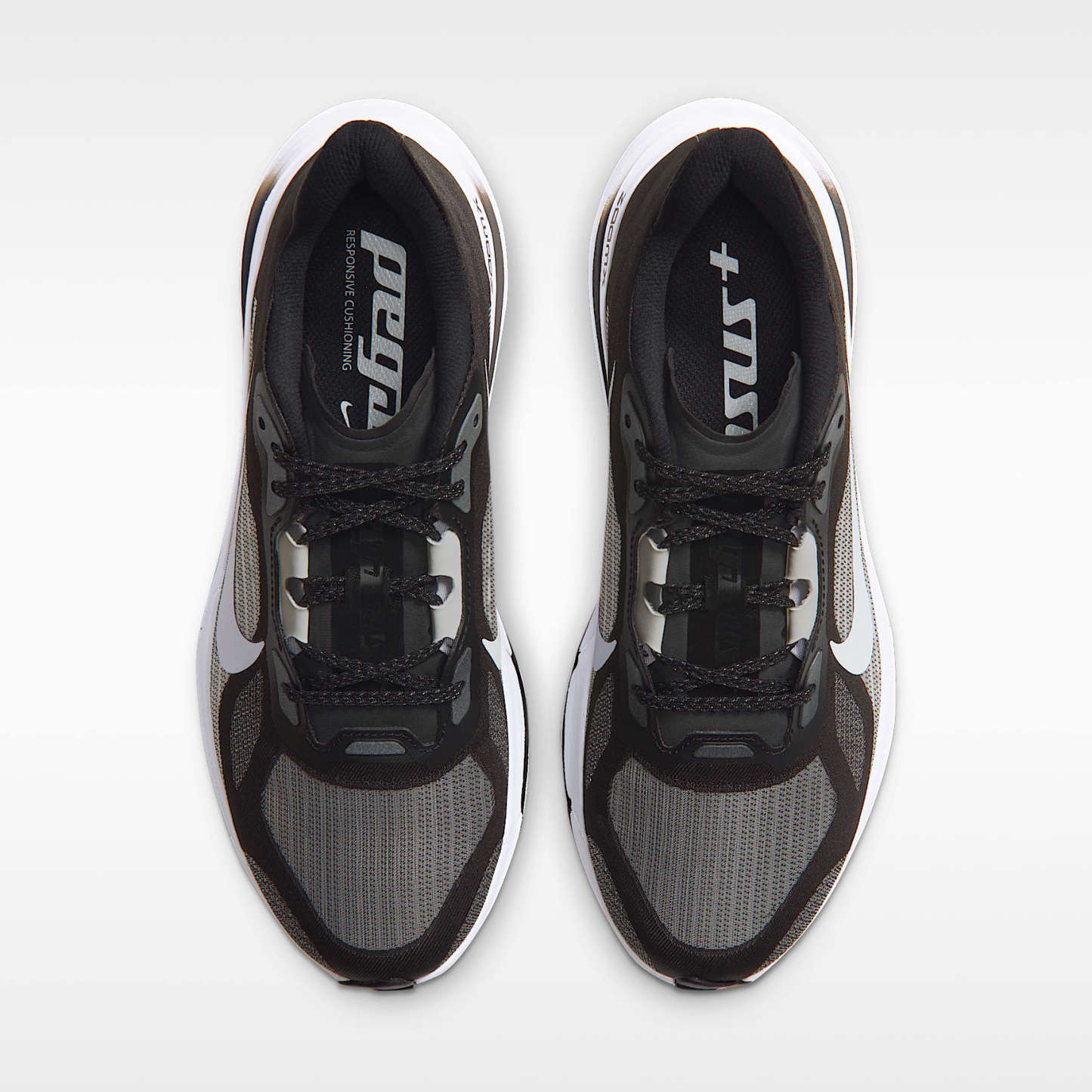 Nike Pegasus Plus 2 Women's Road-Running Shoes – Black/Smoke Grey/White