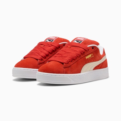 Suede XL Sneakers Unisex – Red Fire-Alpine Snow-PUMA White