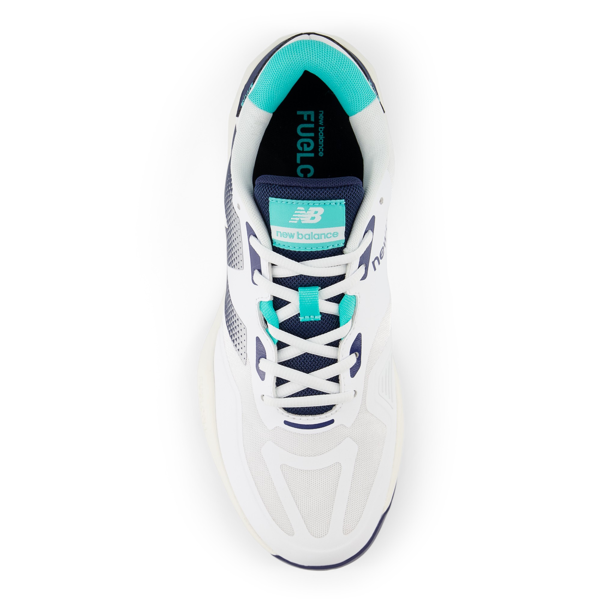 FuelCell 796v4 Padel – White with NB Navy and Cyber Jade