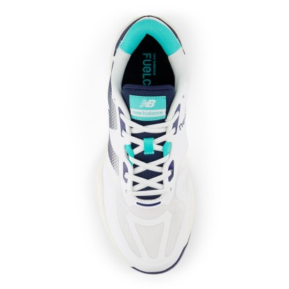 FuelCell 796v4 Padel – White with NB Navy and Cyber Jade