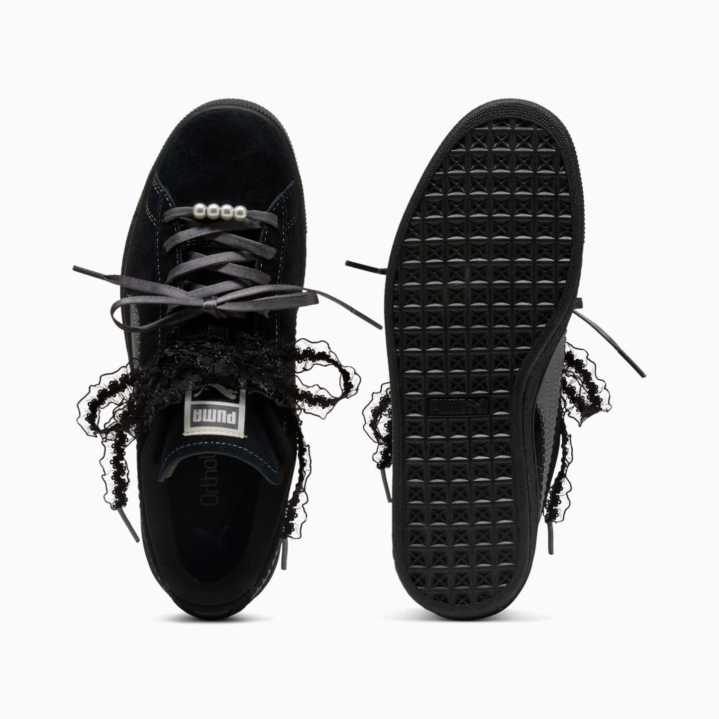 Suede Bloom Sneakers Women – PUMA Black-Slate Sky