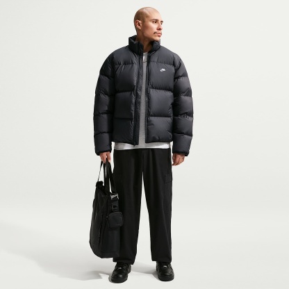 Nike Sportswear Club Men's Therma-FIT Down Puffer Jacket – Black/White