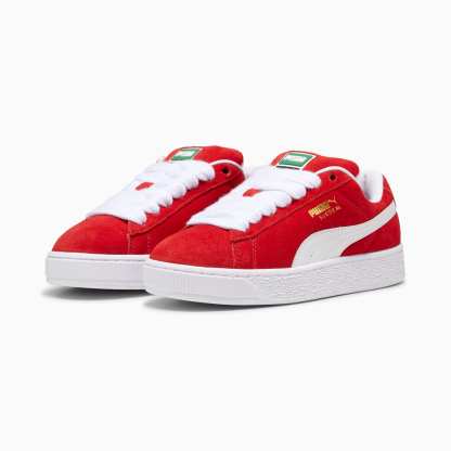 Suede XL Youth Sneakers – For All Time Red-PUMA White