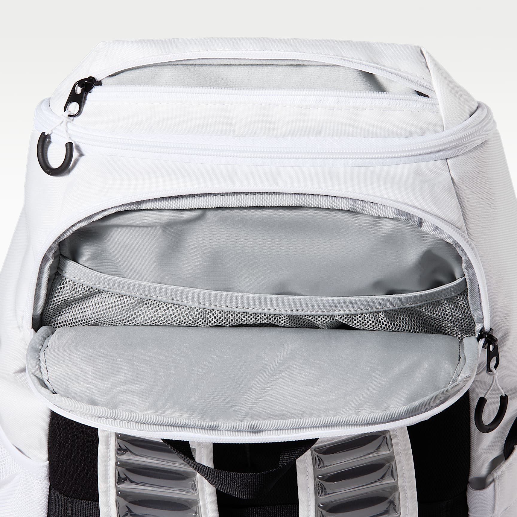 Nike Varsity Elite Backpack (32L) – White/Black/Metallic Gold