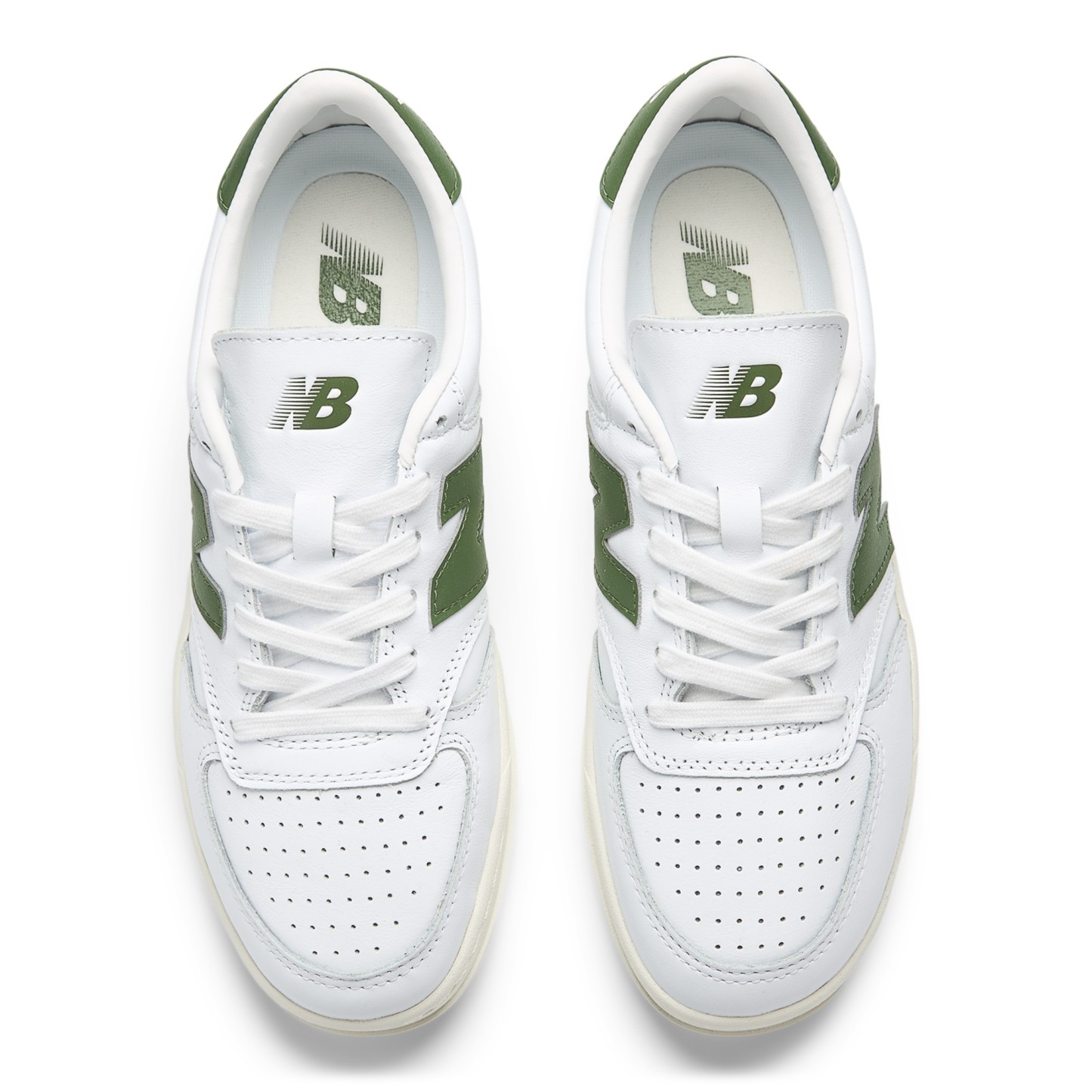 T500 – WHITE with DARK ALPINE GREEN