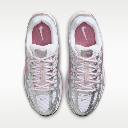 Nike P-6000 Women's Shoes – White/Elemental Pink/Black/Metallic Silver