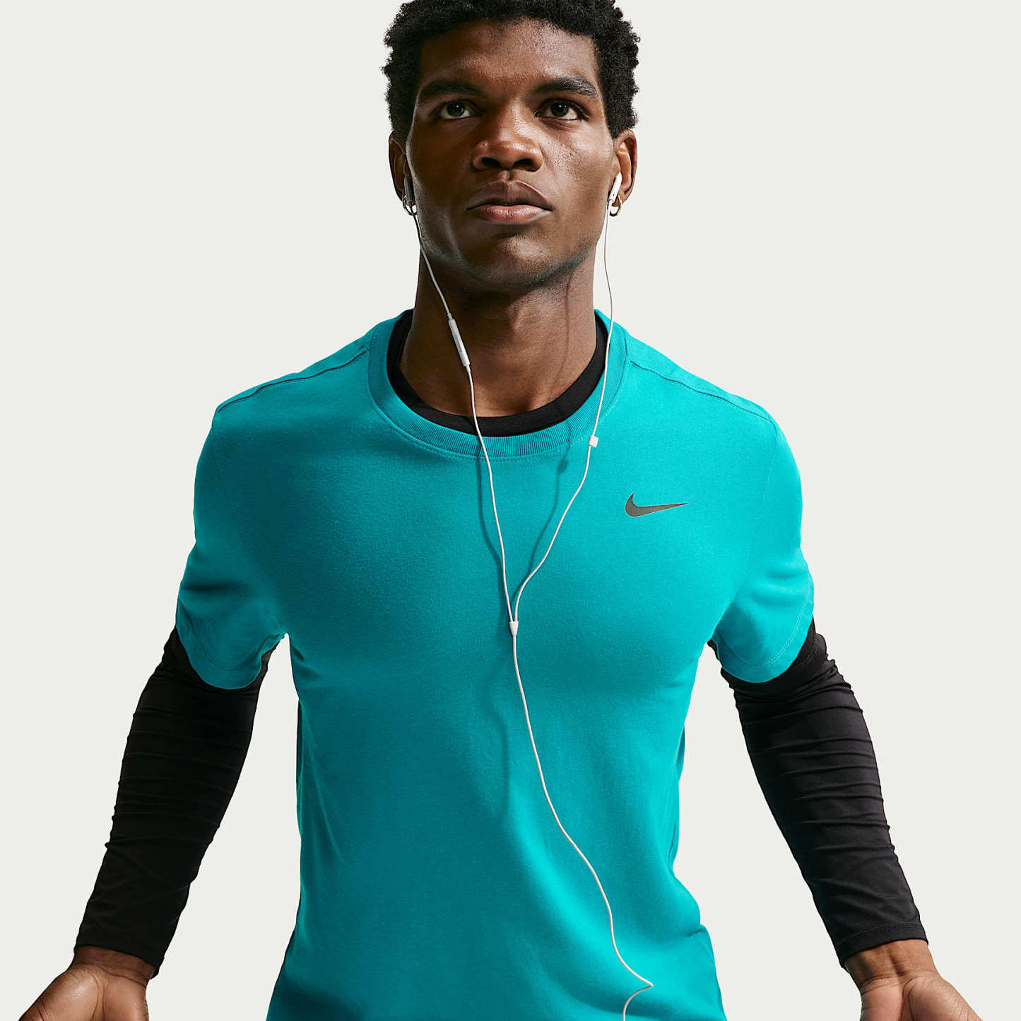Nike Dri-FIT Men's Fitness T-Shirt – Energy/Black