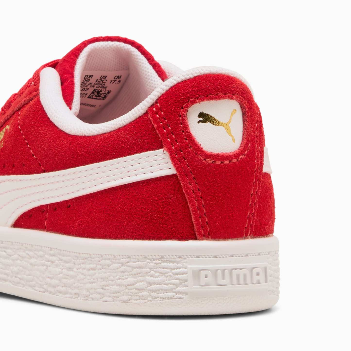 Suede Classic Sneakers Kids – For All Time Red-PUMA White