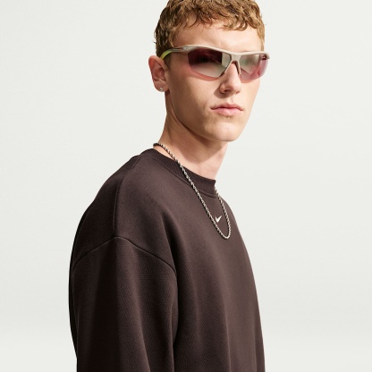 Nike Solo Fleece Men's Crew-Neck Sweatshirt – Velvet Brown/Sail
