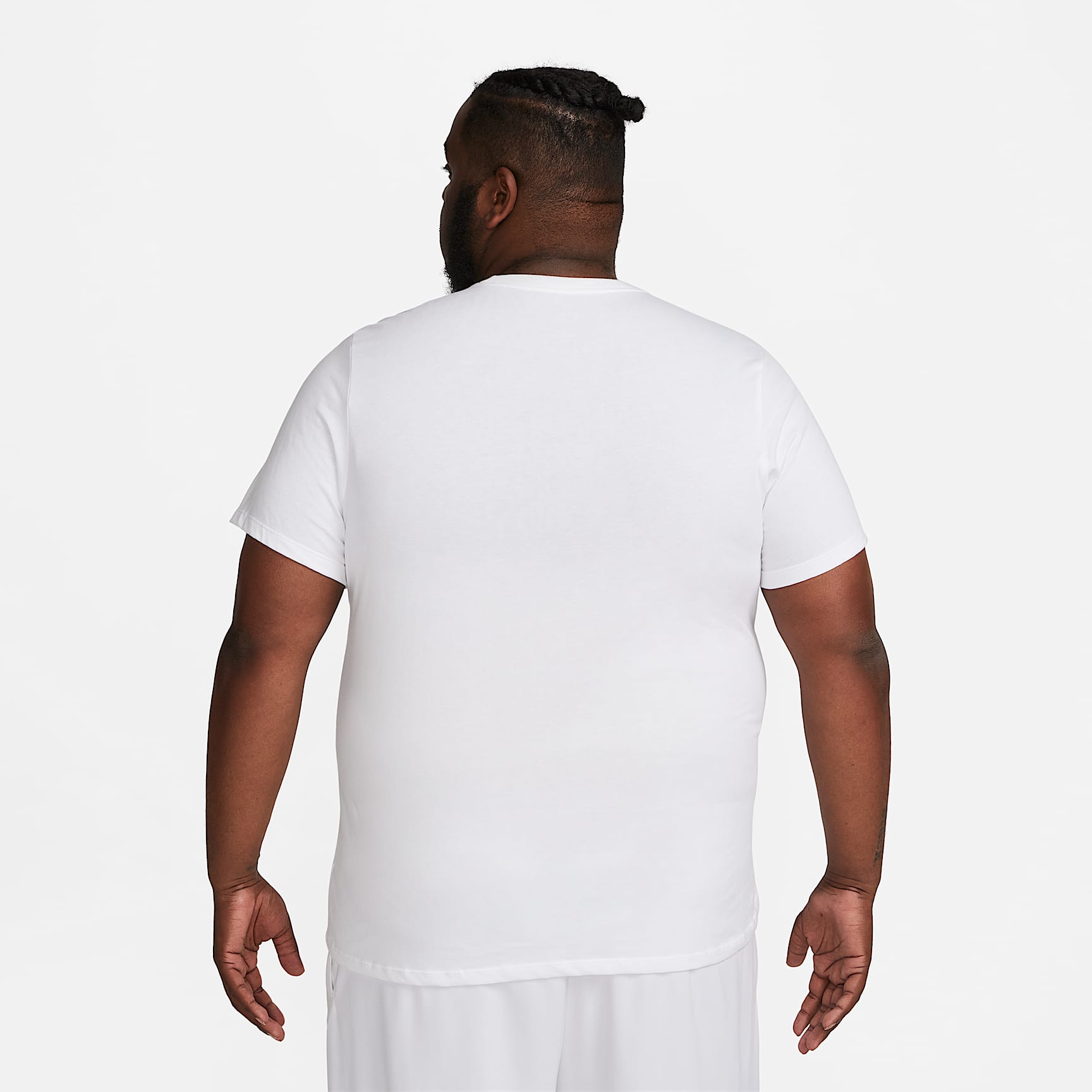 Nike Dri-FIT Men's Fitness T-Shirt – White/Black
