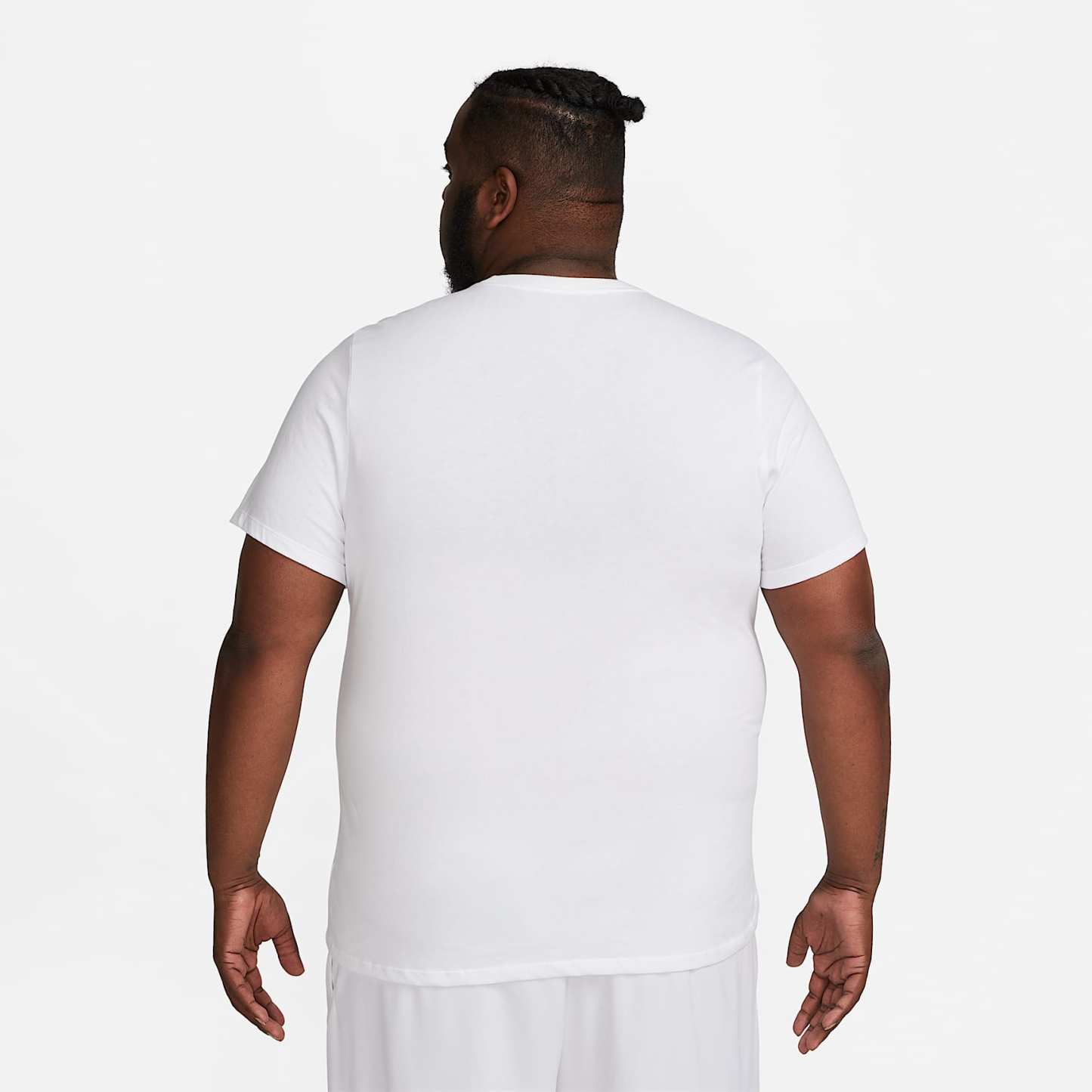 Nike Dri-FIT Men's Fitness T-Shirt – White/Black