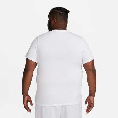 Nike Dri-FIT Men's Fitness T-Shirt – White/Black