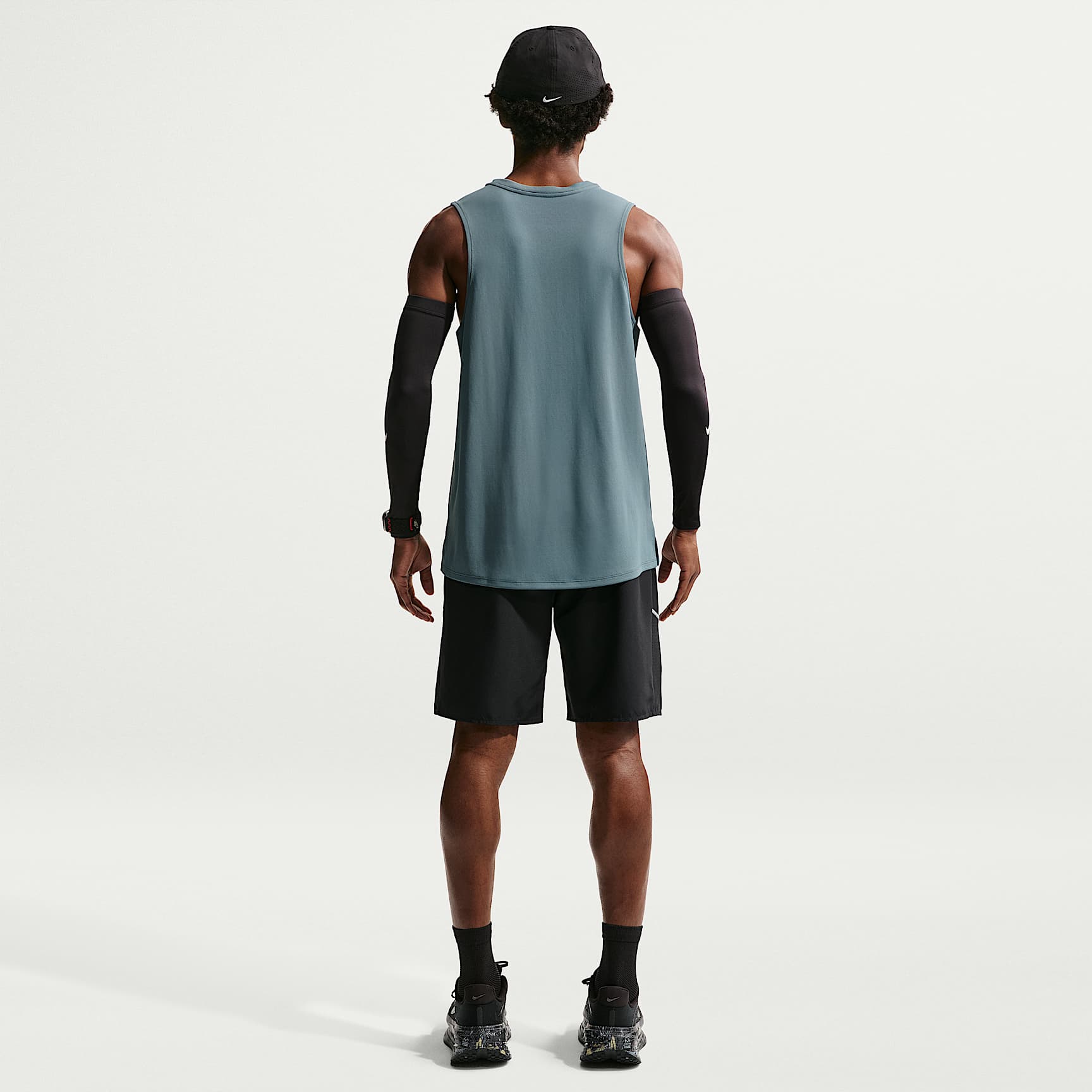Nike Miler Men's Dri-FIT 23cm (approx.) Unlined Running Shorts – Black/Black