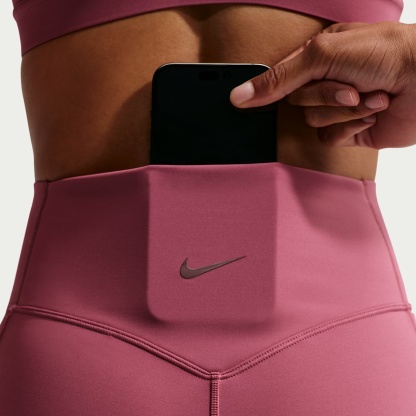 Nike Universa Women's High-Waisted 12.5cm (approx.) Biker Shorts with No Front Seam – Pink Smoke/Pink Smoke/Mystic Dates