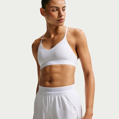 Nike AeroSwift Women's Dri-FIT ADV Mid-Rise 7.5cm (approx.) Brief-Lined Running Shorts – White/Black