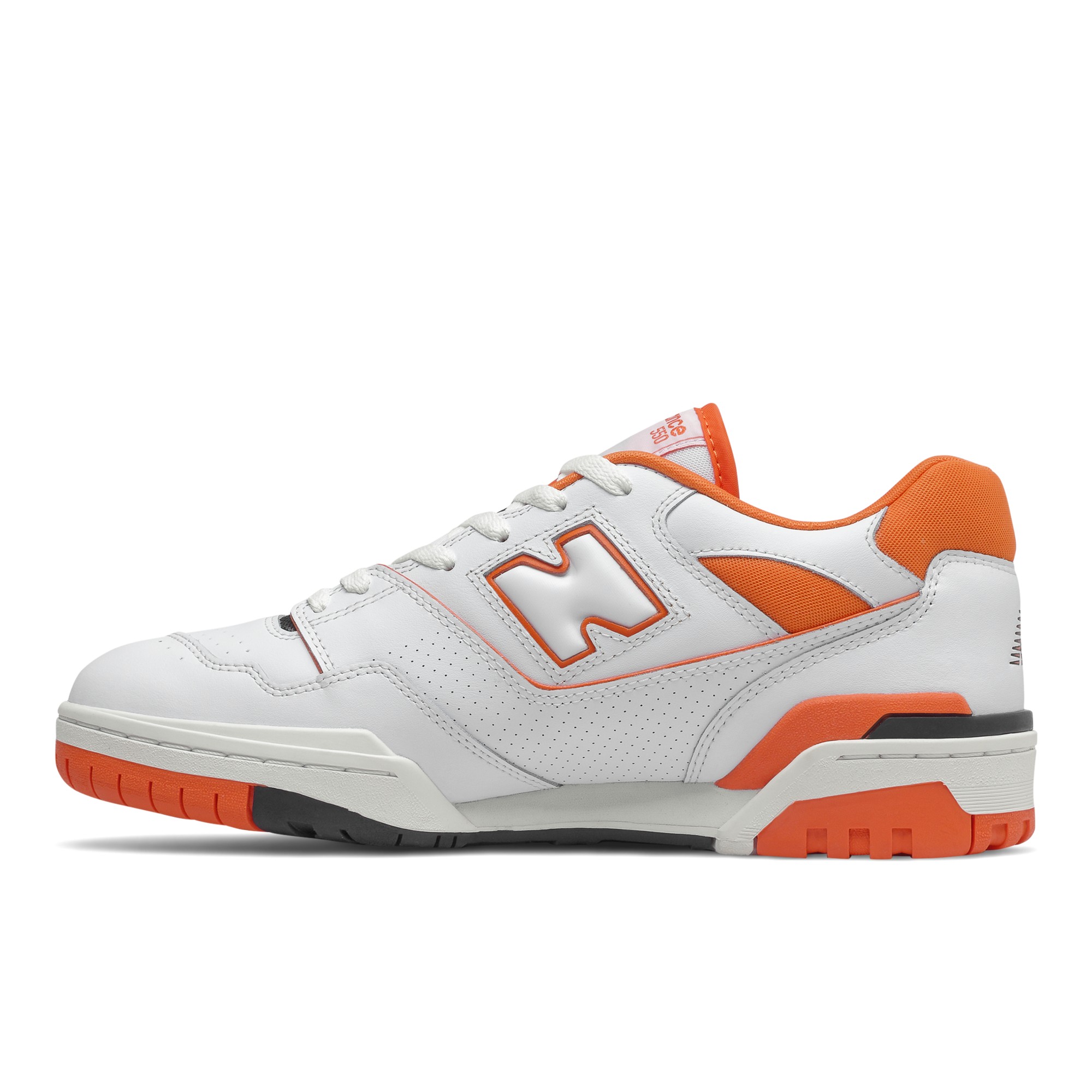 BB550 – White with Varsity Orange