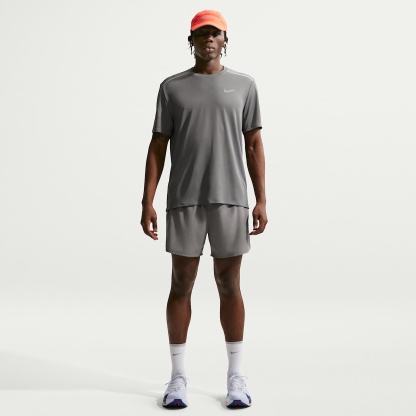 Nike Miler Men's Dri-FIT Short-Sleeve Running Top – Smoke Grey/Iron Grey