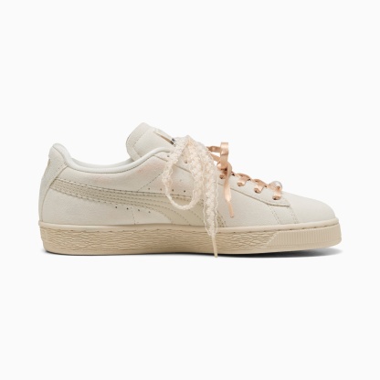 Suede Bloom Sneakers Women – Frosted Ivory-Silver Fog