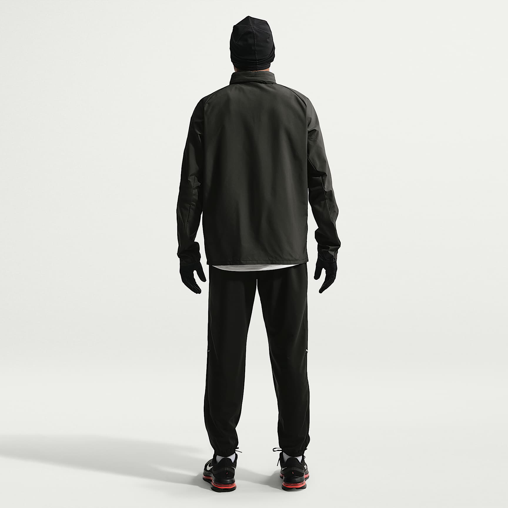 Nike Miler Men's Repel UV Protection Running Jacket – Black/Black