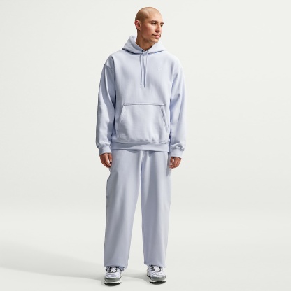 Nike Solo Swoosh Men's Pullover Hoodie – Football Grey/White