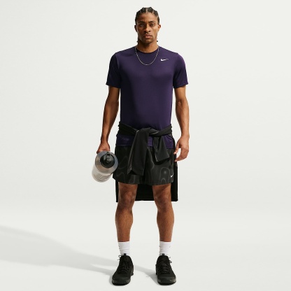 Nike Men's Dri-FIT Training T-Shirt – Purple Dynasty/White