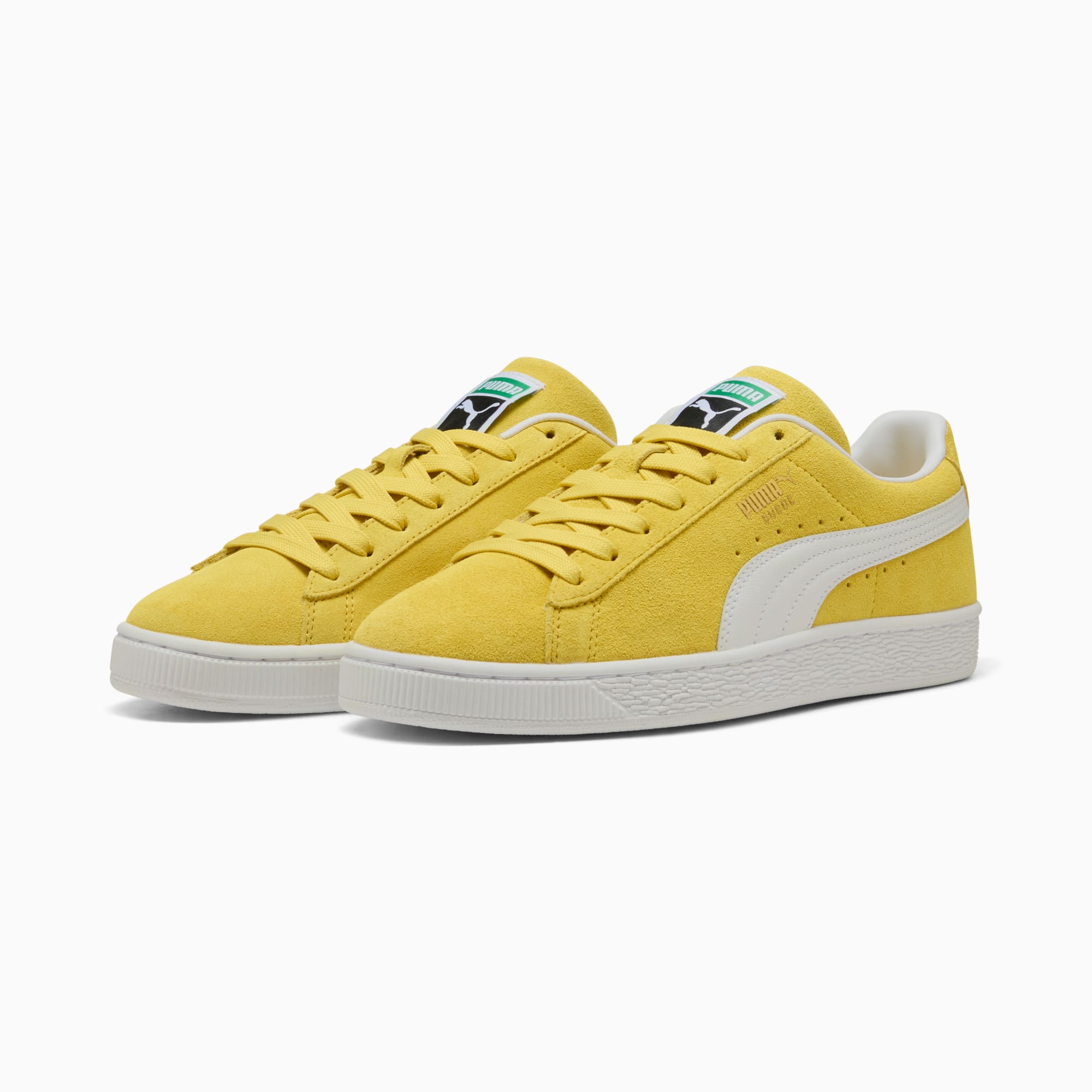 Suede Classic Sneakers Unisex – Bright Mango Yellow-PUMA White