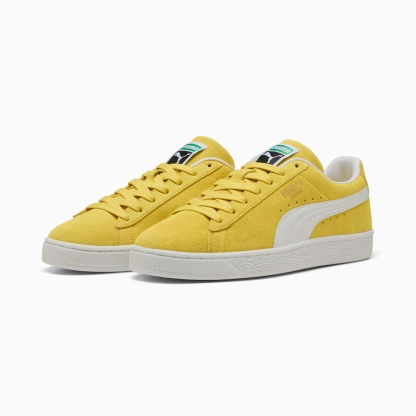 Suede Classic Sneakers Unisex – Bright Mango Yellow-PUMA White